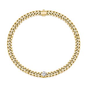 Italo Golden Solitaire Bracelet Link Bracelet