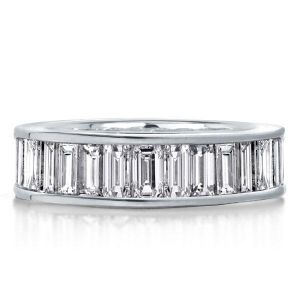 Channel Baguette Wedding Band