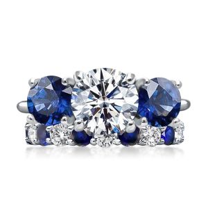 3 Stone Bridal Ring Sets