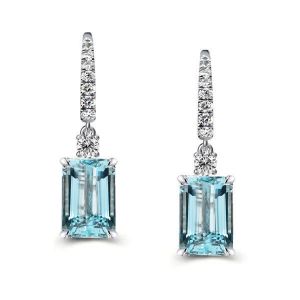 Sterling Silver Earrings Aquamarine Earrings Drop Earrings For Women