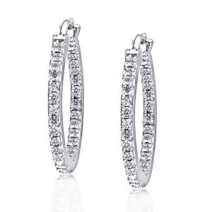 Silver Hoop Earrings For Women