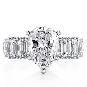Eternity Pear Engagement Ring(6.88 CT. TW.)