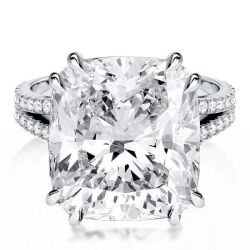 Double Prong Engagement Ring
