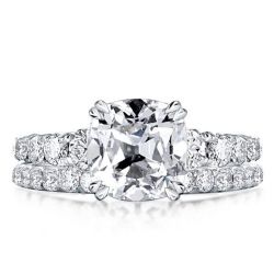 Cushion Cut Bridal Set