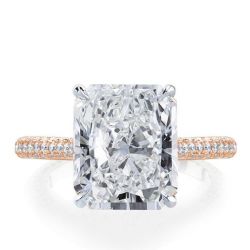 Two Tone Solitaire Engagement Rings