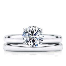 Round Solitaire Wedding Set