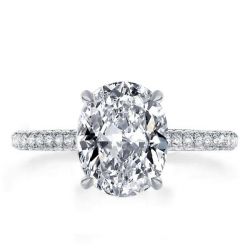 Simple Oval Engagement Rings