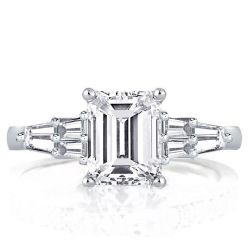 Emerald Engagement Ring 