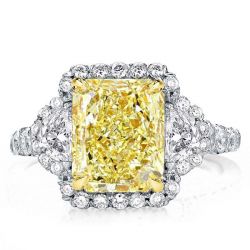 Halo Radiant Engagement Ring