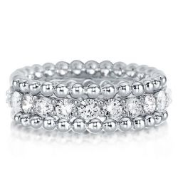 Triple Row Eternity Band