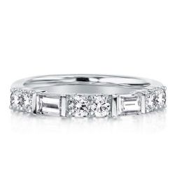 Thin Baguette Wedding Band