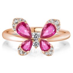 Butterfly Engagement Ring