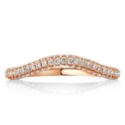 Rose Gold Curved Wedding Band