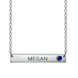 Birthstone Bar Necklace