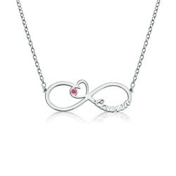 Infinity Birthstone Necklace