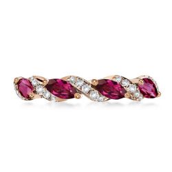 Marquise Eternity Wedding Band