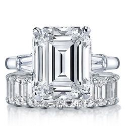 Emerald Cut Bridal Set