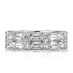 Double Row Diamond Band