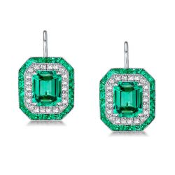 Emerald Green Earrings