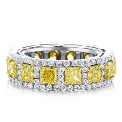 Two Tone Wedding Band Women's