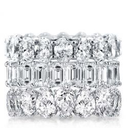 Pear Cut  Stackable Band Set