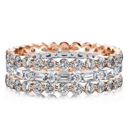 Rose Gold Stackable Band Set