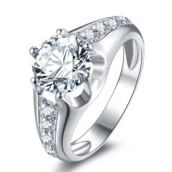 Hollow Engagement Ring