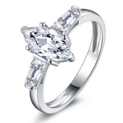 Marquise Solitaire Engagement Ring