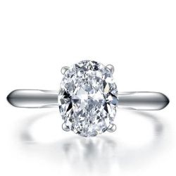 Italo Oval Cut Engagement Ring Solitaire Ring Affordable
