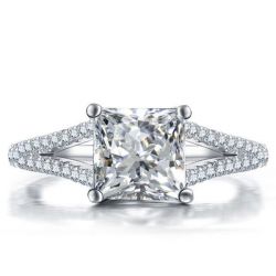 Princess Split Engagement Ring