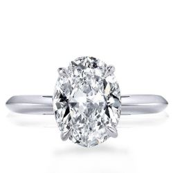 Oval Cut Solitaire Engagement Rings