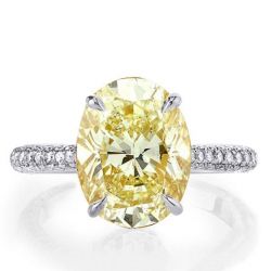 Gold Oval Solitaire Engagement Ring