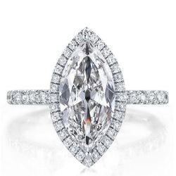 Halo Marquise Engagement Ring