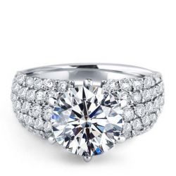 Pave Setting Engagement Ring