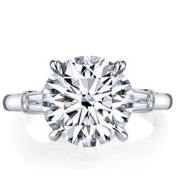 Triple Stone Engagement Ring