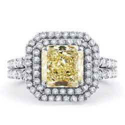 Yellow Topaz Engagement Ring