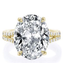 Gold Split Shank Engagement Ring
