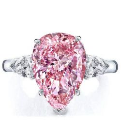 Pear Shaped Pink Sapphire Ring