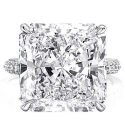 Hidden Halo Princess Cut Engagement Rings