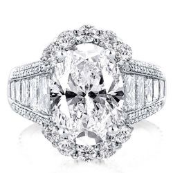 Halo Oval Engagement Ring