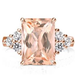 Rose Gold Emerald Engagement Ring