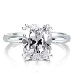 Classic White Sapphire Engagement Ring