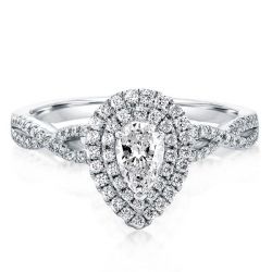 Twisted Band Engagement Ring