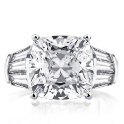 Solitaire Triple Row Cushion Engagement Ring(5.50 CT. TW.)