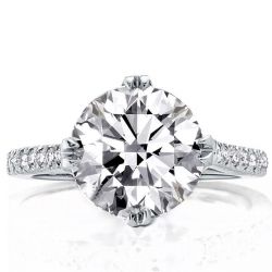 Round Engagement Ring