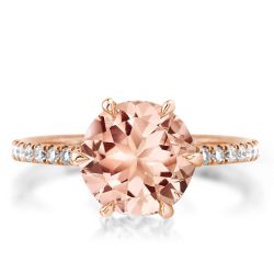 Champagne Sapphire Engagement Ring