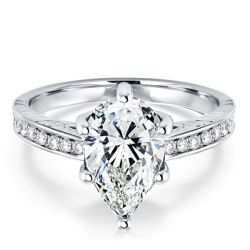 Italo Vintage Pear Shaped Vintage Engagement Ring