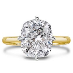Italo Cushion Cut Solitaire Engagement Ring Affordable