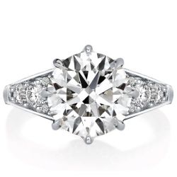  Six Prong Round Cut Engagement Ring Promise Ring