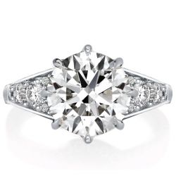  Six Prong Round Cut Engagement Ring Promise Ring